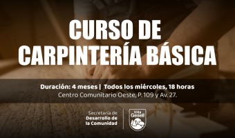 CURSOS DE CARPINTER�A Y HERRER�A EN LOS CENTROS COMUNITARIOS
